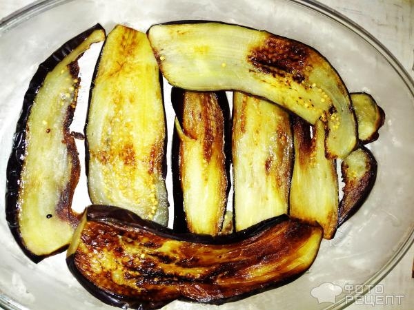 Рецепт: Баклажановая запеканка - с мясным фаршем "Обжорка летняя"