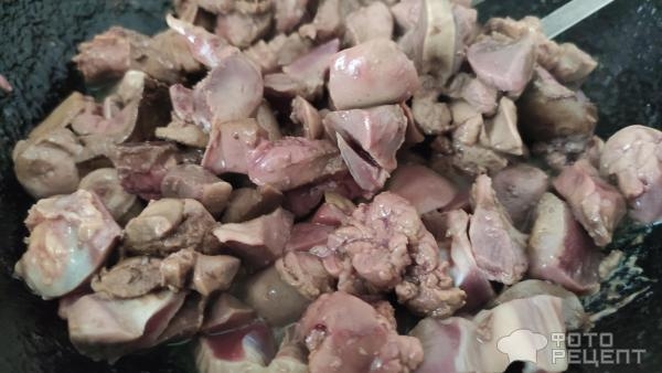 Рецепт: Блинчики фаршированные куриными потрошками - Просты в приготовлении и вкусные!