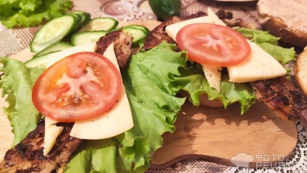 Рецепт: Бургер домашний - С хрустящей булкой