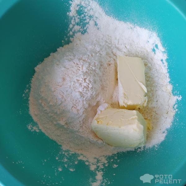 Рецепт: Галета фруктовая - С персиками и малиной