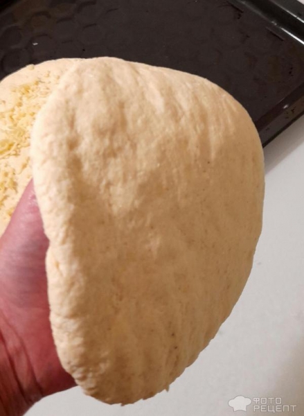 Рецепт: Хачапури по-имеретински - Лепёшки с сыром внутри и сыром снаружи. Хрустящие, ароматные - для любителей сыра!