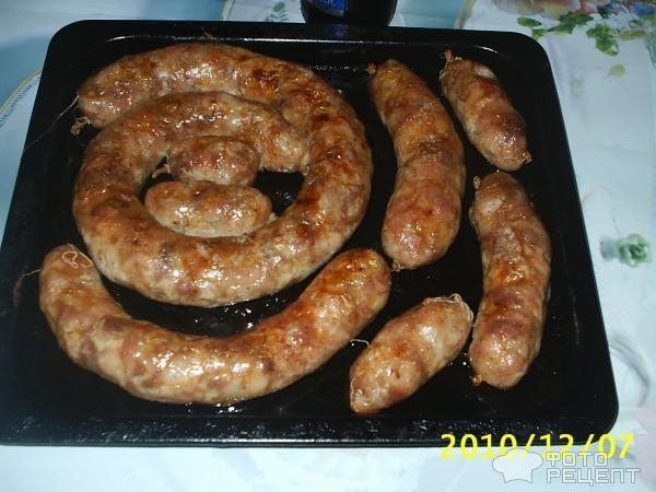 Рецепт: Колбаса домашняя - В натуральной оболочке!