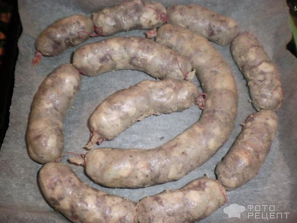 Рецепт: Колбаса домашняя - В натуральной оболочке!