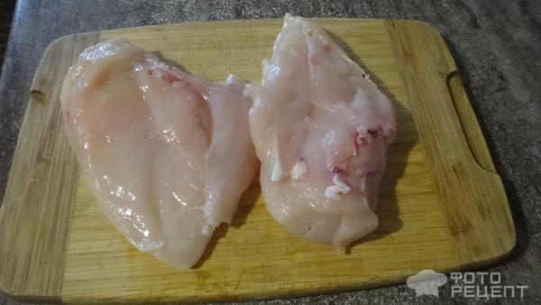 Рецепт: Оладьи из рубленной куриной грудки с соевым соусом - Очень вкусные, нежные и быстро.