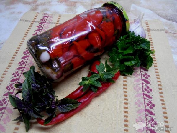 Рецепт: Перец маринованный острый - Коготь дракона