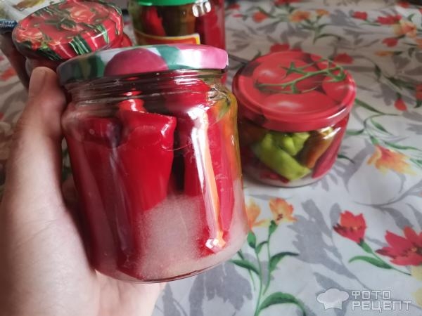 Рецепт: Перец маринованный острый - В кисло-сладком маринаде Рецепт: Перец маринованный острый - В кисло-сладком маринаде