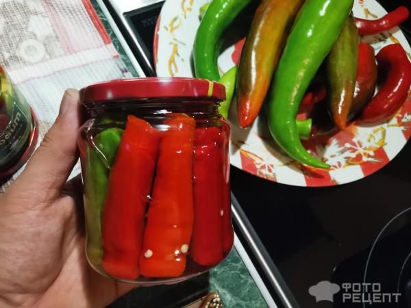 Рецепт: Перец маринованный острый - В кисло-сладком маринаде Рецепт: Перец маринованный острый - В кисло-сладком маринаде