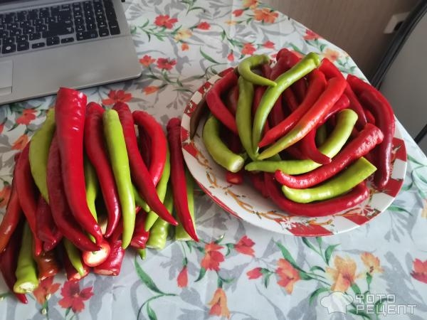 Рецепт: Перец маринованный острый - В кисло-сладком маринаде Рецепт: Перец маринованный острый - В кисло-сладком маринаде