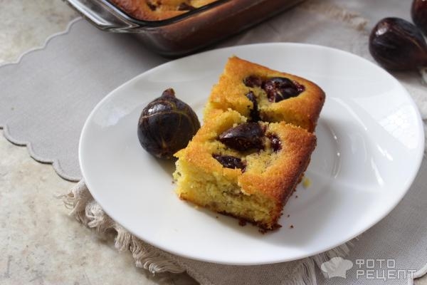 Рецепт: Пирог с инжиром - с апельсином Рецепт: Пирог с инжиром - с апельсином