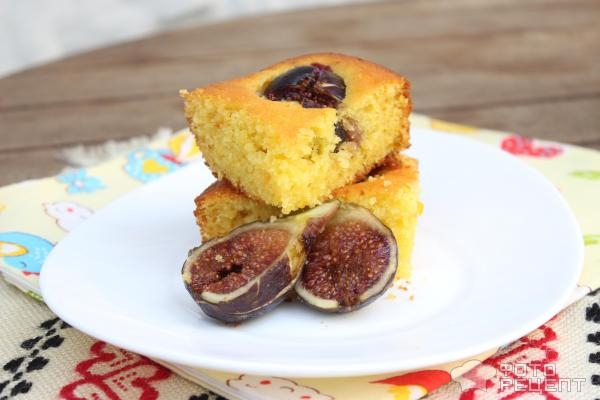 Рецепт: Пирог с инжиром - с апельсином Рецепт: Пирог с инжиром - с апельсином