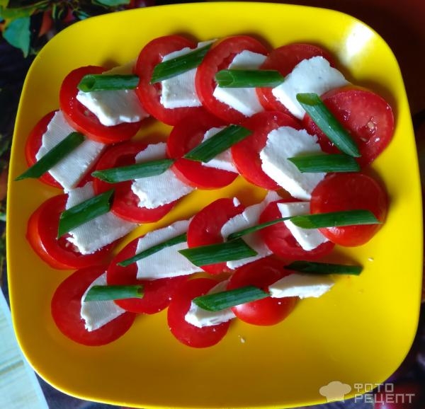 Рецепт: Салат по мотивам Капрезе - по-домашнему