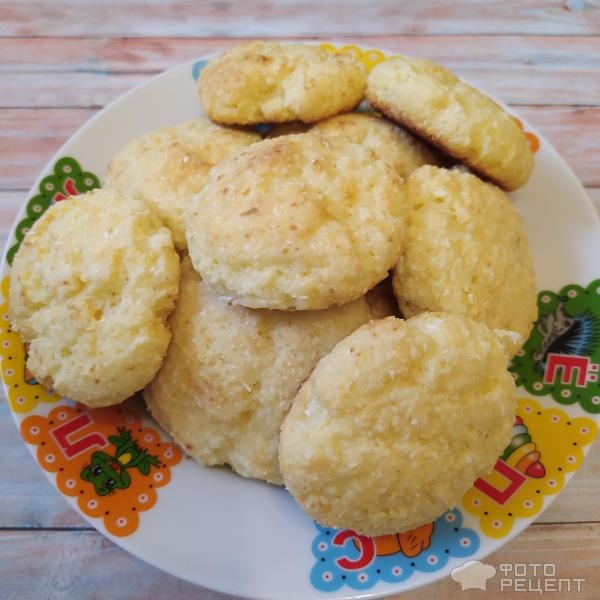 Рецепт: Творожно-кокосовое печенье - На рисовой муке