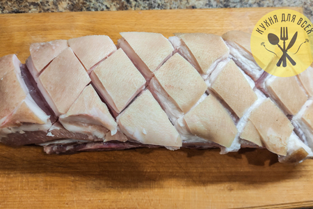 Сочная свинина в духовке, свиная грудинка одним куском