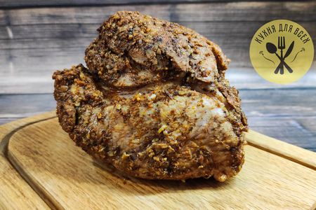 Сочная свинина в духовке, свиная шея одним куском