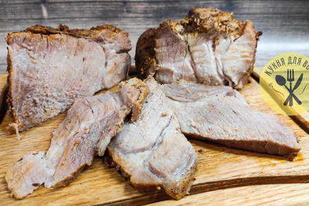 Сочная свинина в духовке, свиная шея одним куском