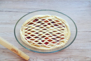 Пирог с вишней и абрикосами Пирог с вишней и абрикосами