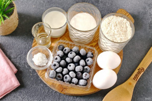 Йогуртовый кекс с черникой