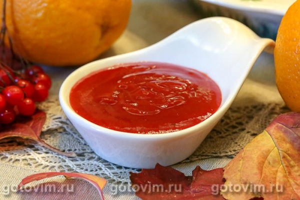 Соус из калины с апельсином Соус из калины с апельсином