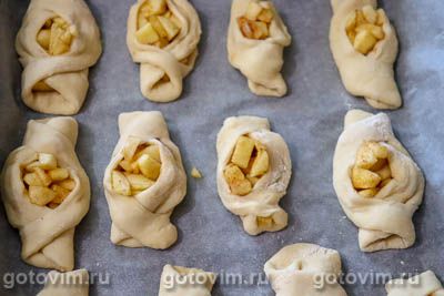 Булочки с яблоками и корицей Булочки с яблоками и корицей