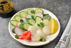 Сашими из гребешка