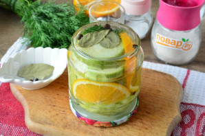 Кабачки с апельсином без стерилизации на зиму