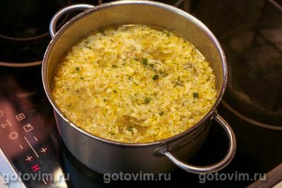 Куриный суп с мучной «подбойкой» (или жидким тестом) Куриный суп с мучной «подбойкой» (или жидким тестом)