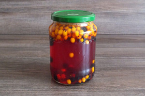 Компот из облепихи и черноплодной рябины Компот из облепихи и черноплодной рябины