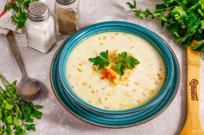 Суп из чечевицы с молоком