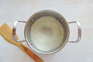 Рисовая запеканка с яблоком в мультиварке