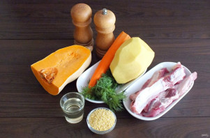 Суп из тыквы, картофеля и моркови Суп из тыквы, картофеля и моркови