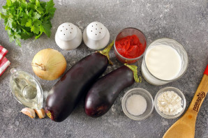 Баклажаны в томатно-молочном соусе