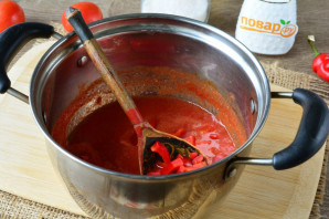 Томатный соус без уксуса на зиму