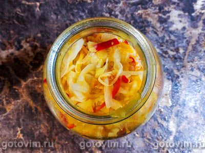 Салата из капусты и помидоров на зиму