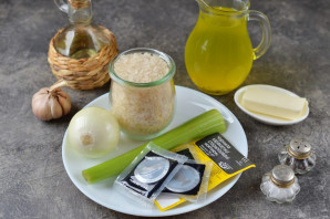 Ризотто с чернилами каракатицы