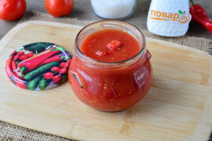 Томатный соус без уксуса на зиму