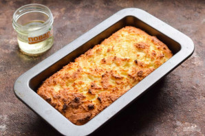 ПП шарлотка с яблоками и творогом