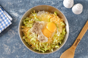 Запеканка из кабачков с рисом и фрикадельками