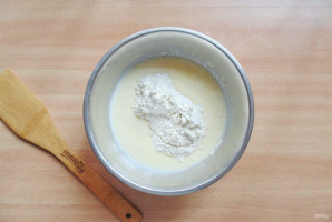 Оладьи с грушей и яблоком