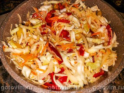 Салата из капусты и помидоров на зиму