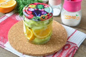 Кабачки с апельсином без стерилизации на зиму