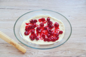 Пирог с вишней и абрикосами Пирог с вишней и абрикосами