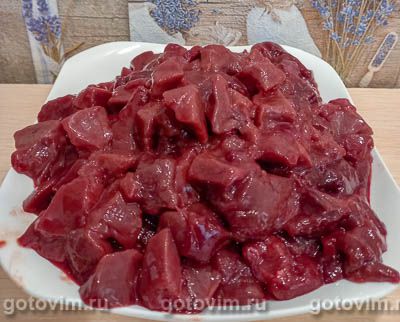 Запеканка из печени в яичной заливке