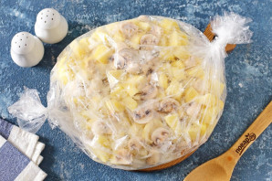 Диетическая картошка с грибами
