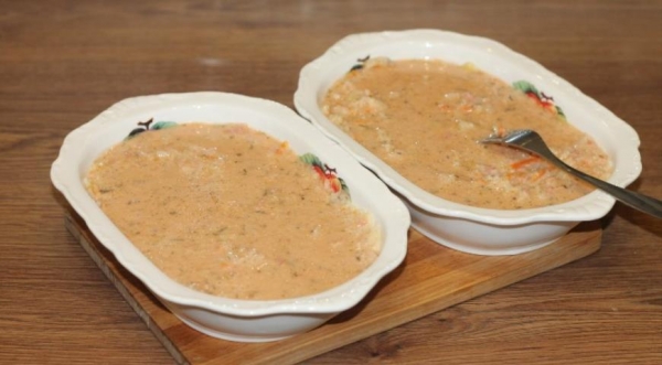 Ежики с рисом в сливочном соусе, пошаговый рецепт с фото