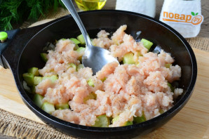 Макароны с фаршем и кабачками Макароны с фаршем и кабачками