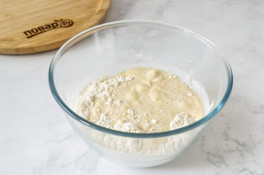 Арахисовые панкейки с бананом