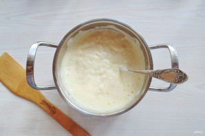 Рисовая запеканка с яблоком в мультиварке