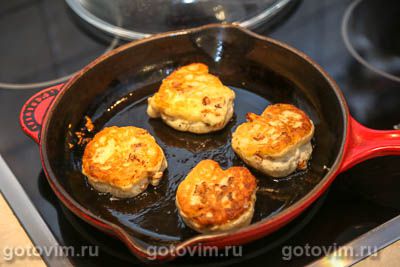 Ленивые пирожки с жареными грибами