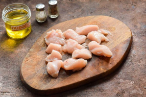 Овощное рагу с курицей и брокколи