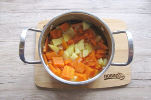 Суп из тыквы с беконом